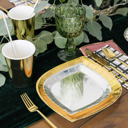 Posh Silver Fox Dessert Plates