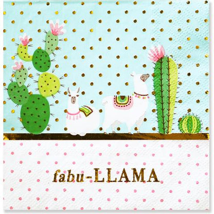 Cactus Llama Fiesta Napkins