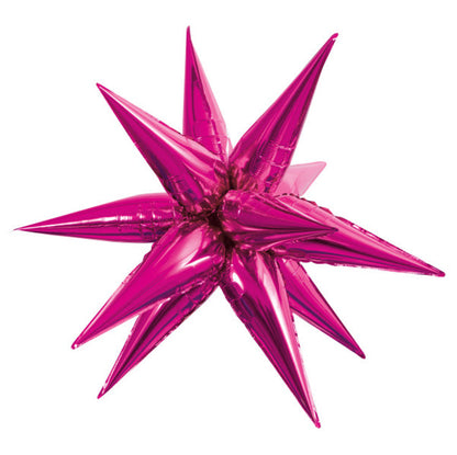 Air-Filled Starburst Balloons, 3D Star Foil