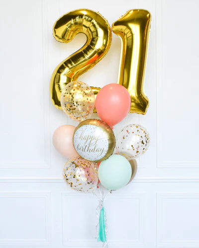 Colorful Gold Bouquet 12pc