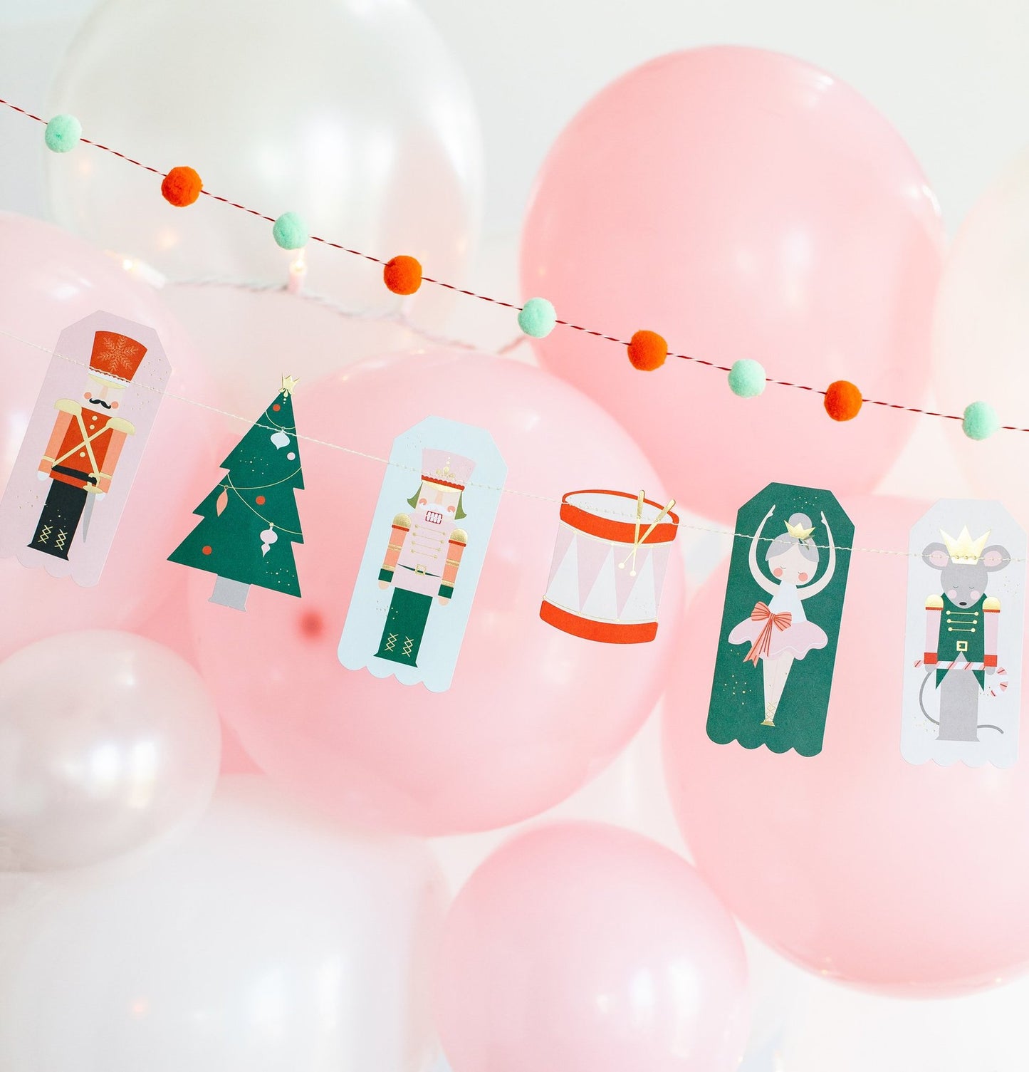 Nutcracker Icon Banner Set with Gold Foil Details*