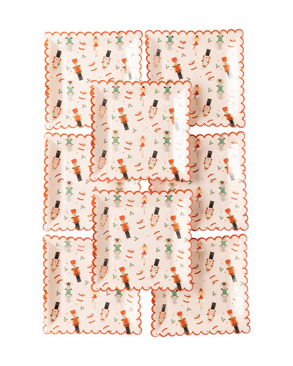 NUTCRACKER SWEET SCALLOP PLATE