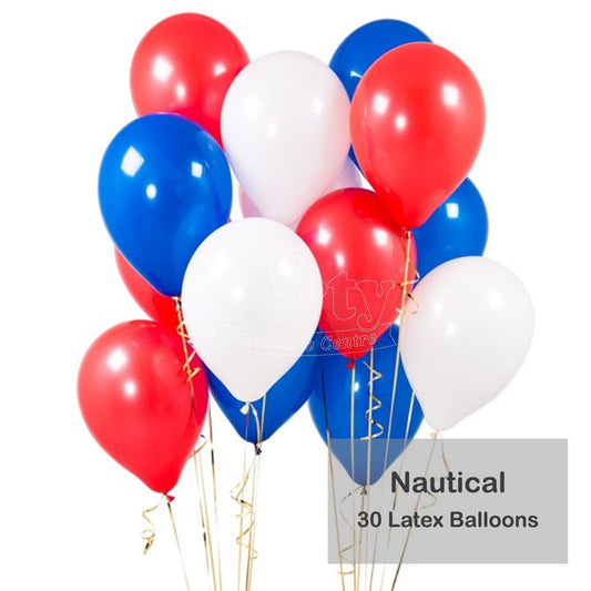 Striped Nautical Theme Latex Bouquet 30pc