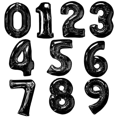 Black 34'' Number Balloon