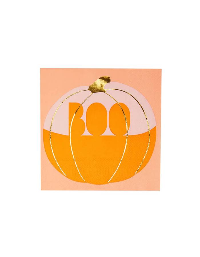 PUMPKIN BOO NAPKINS (SET OF 16)