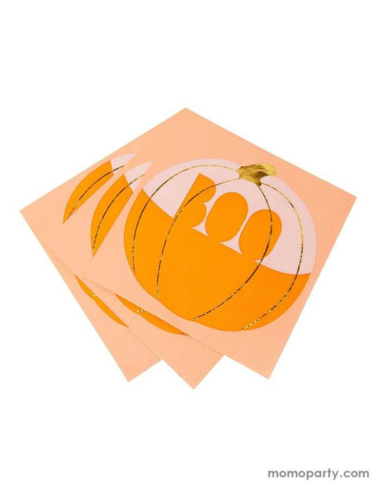 PUMPKIN BOO NAPKINS (SET OF 16)