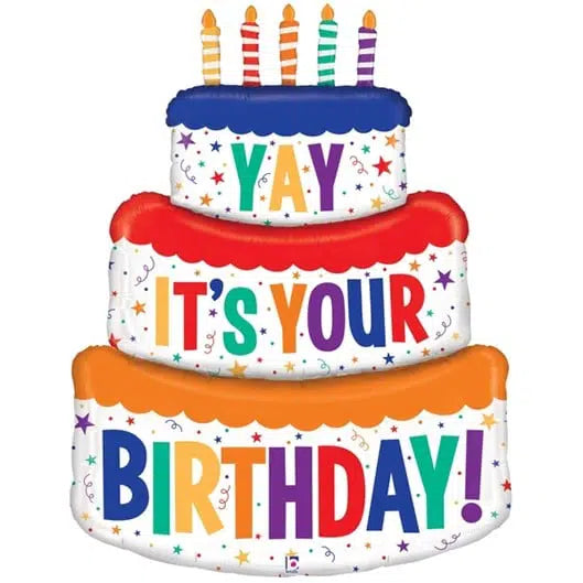 Huge Birthday 48inch Special Delivery Birthday Cake Foil Balloon