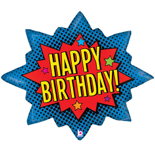 32" Superhero Birthday Burst