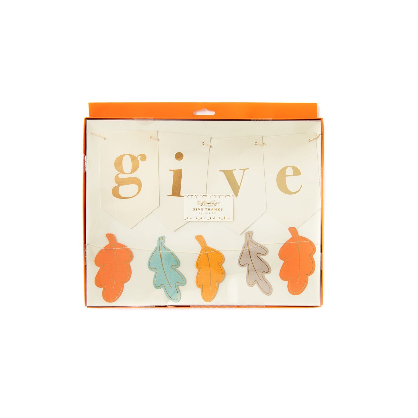 Give Thanks and Leaves Banner Set