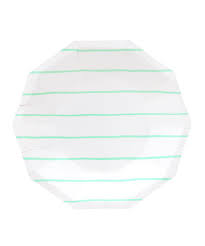 Frenchie Mint Green Stripes