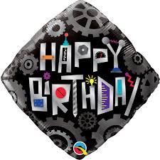 Happy Birthday Robot Cogwheels