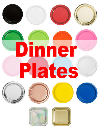 Paper Lunch Plates 8ct (BIG PLATES)