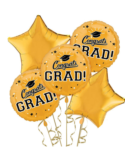 Congrats Grad 24K Gold Bouquet 5pc