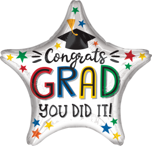 Congrats Grad Multicolor Star*