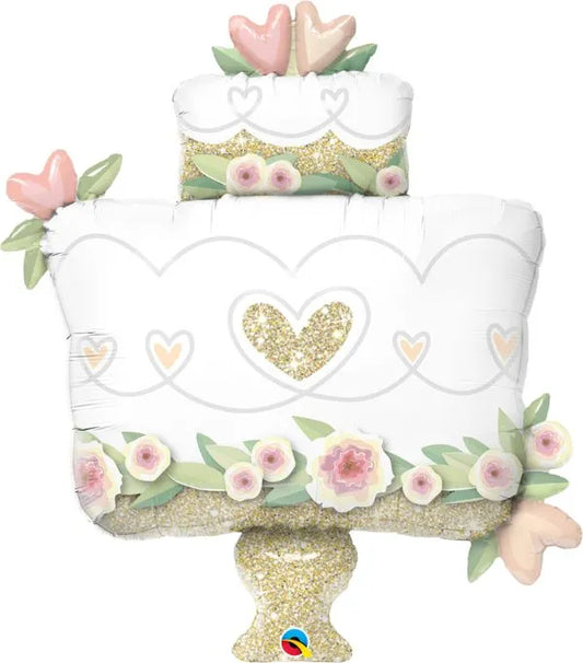 41" Gold Wedding Cake
