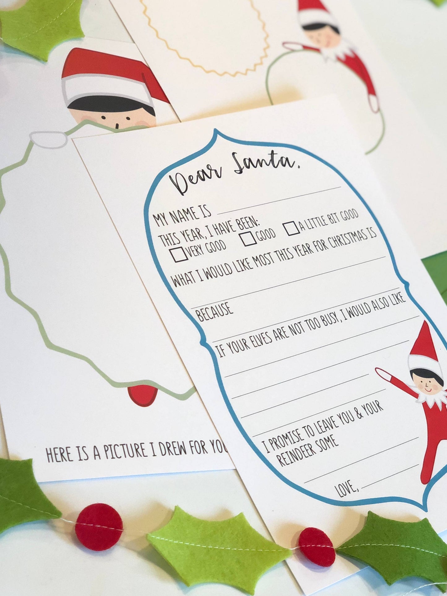 Elf on The Dear Santa Letter Set