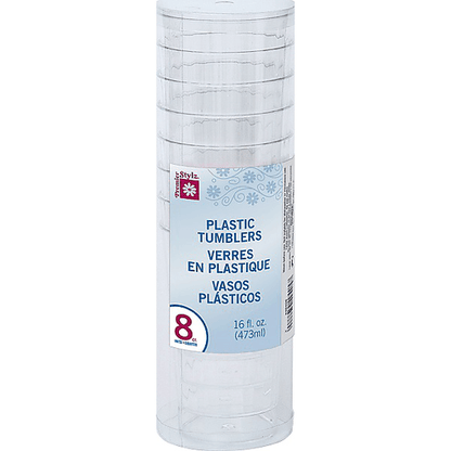 16oz Plastic Clear Tumblers