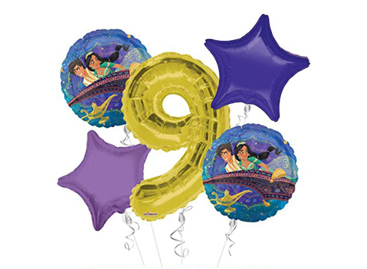 Aladdin Bouquet W/ Number 6pc