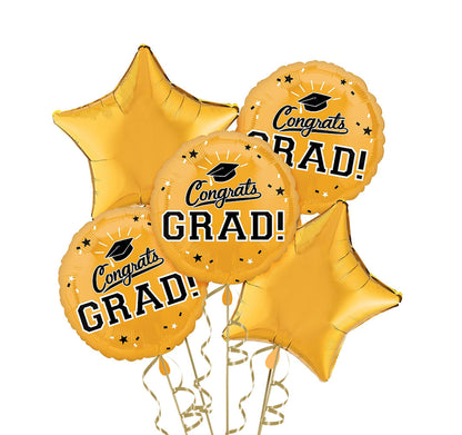Congrats Grad 24K Gold Bouquet 5pc