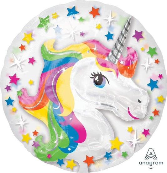 Unicorn Clear Mylar Balloon 20in