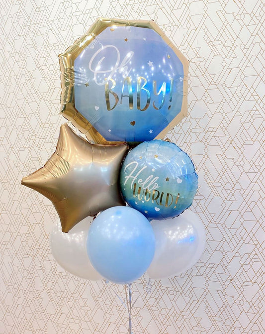 Bee Baby Gender Reveal Balloon Bouquet - Mylar & Latex Balloons For Boy Or Girl Parties
