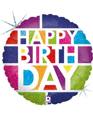 Birthday Blocks 18'' balloon