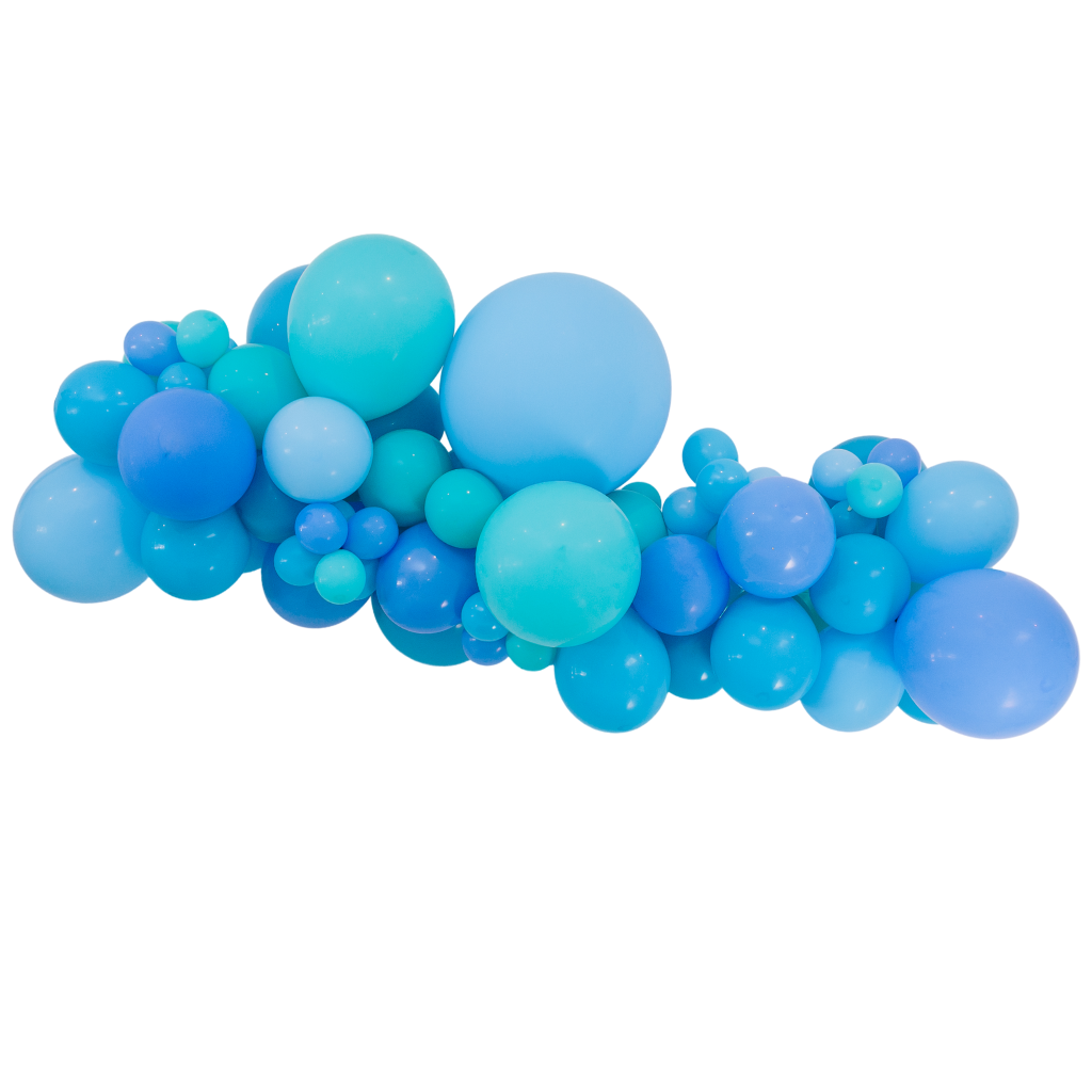 All Blue BALLOON GARLAND ( TO GO NO INSTALL)
