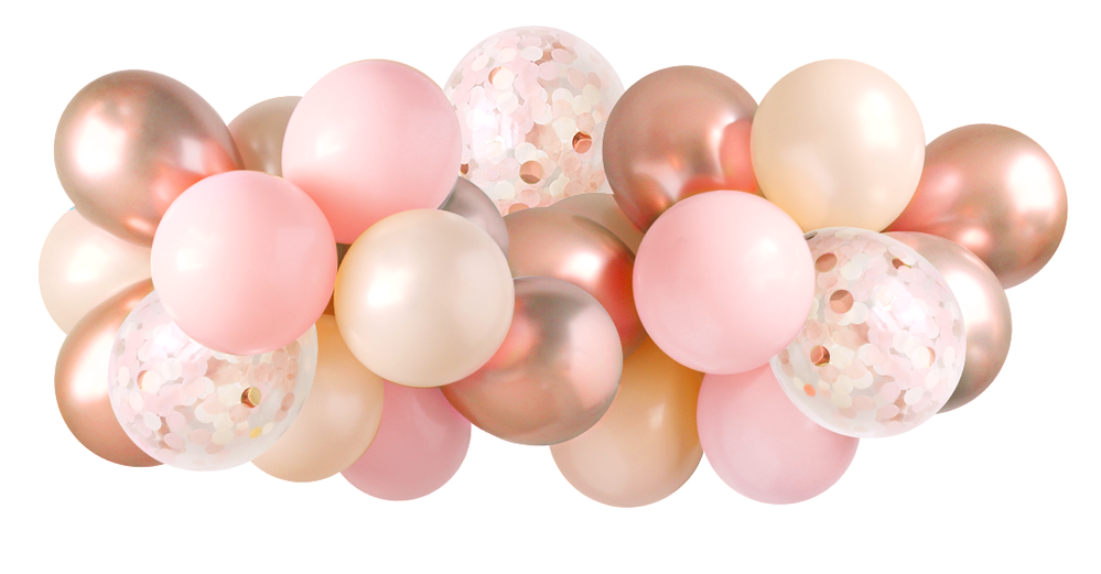 DIY Balloon Garland Kit - Pink & Rose Gold