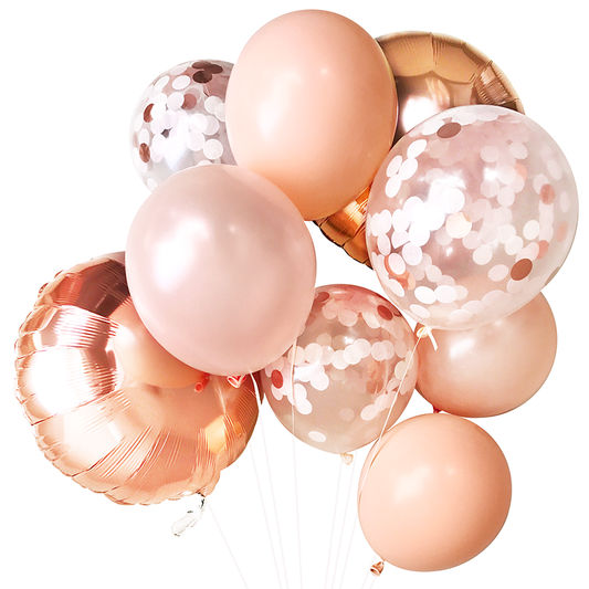 Balloon Bouquet - Blush & Rose Gold