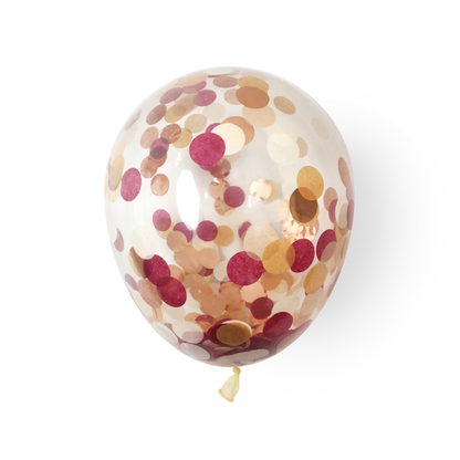 Burgundy Confetti Balloon