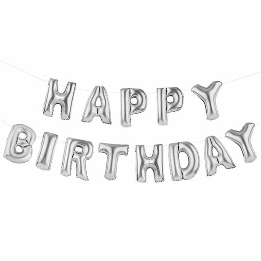 Silver Balloon Banner