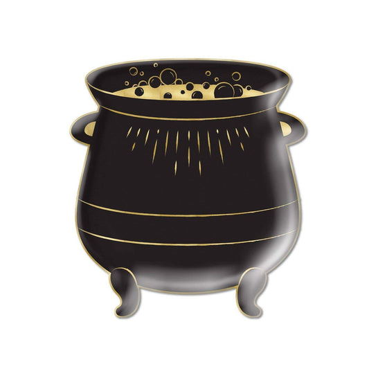 Spellbound Cauldron 8" Shaped Plate (8 Count)
