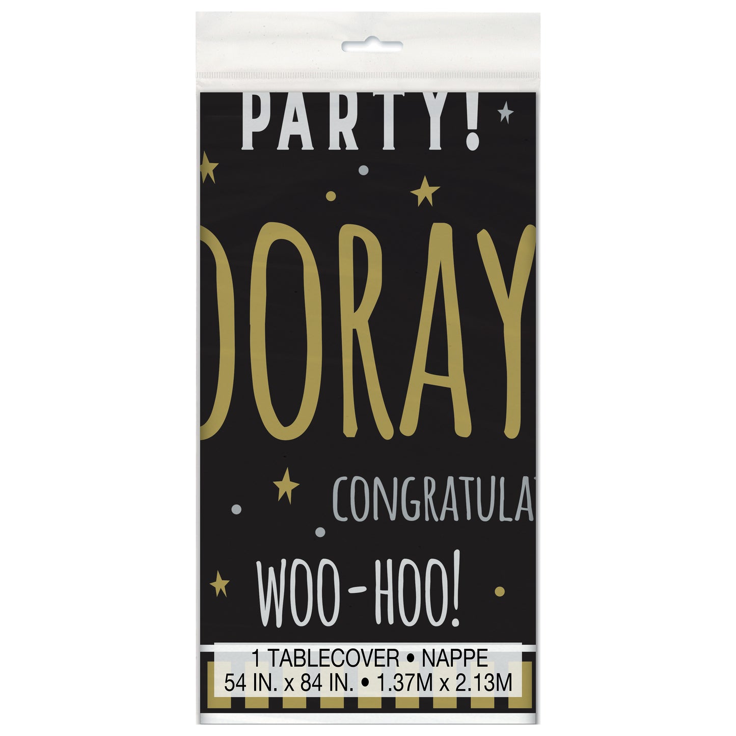 You Did It! Graduation Plastic Tablecloth, 84 x 54 in, 1ct