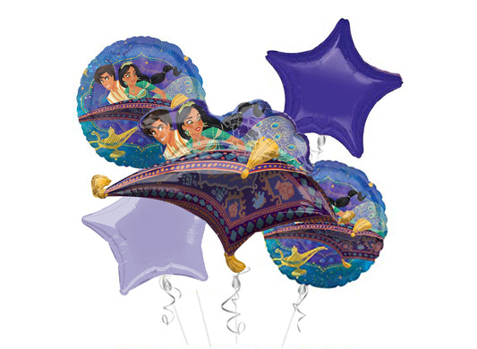 Aladdin Magic Carpet Bouquet W/ Number 5pc