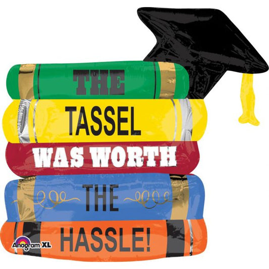 The Tassel Was Worth the Hassle Books 29'' Balloon*