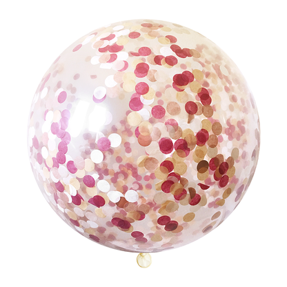 Burgundy Confetti Balloon