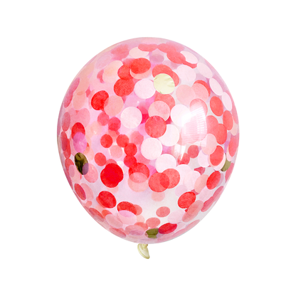 Confetti Balloon - - Red Party