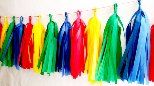 Paw Patrol Tassel Tissue Paper Garland