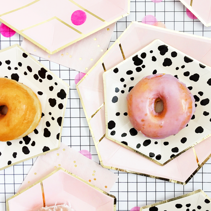 Dalmatian Black & White Paper Plates - Small