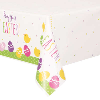 Cute Easter Plastic Tablecloth