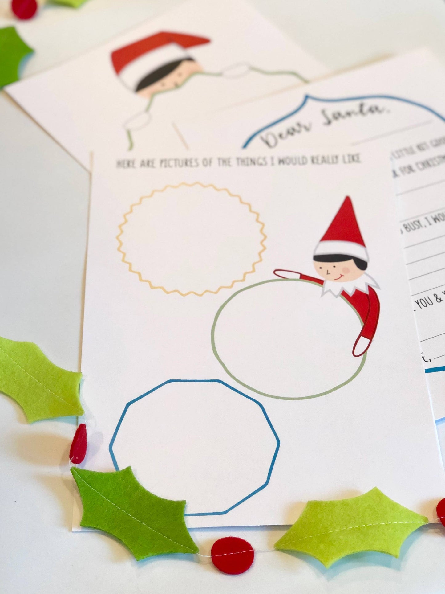 Elf on The Dear Santa Letter Set