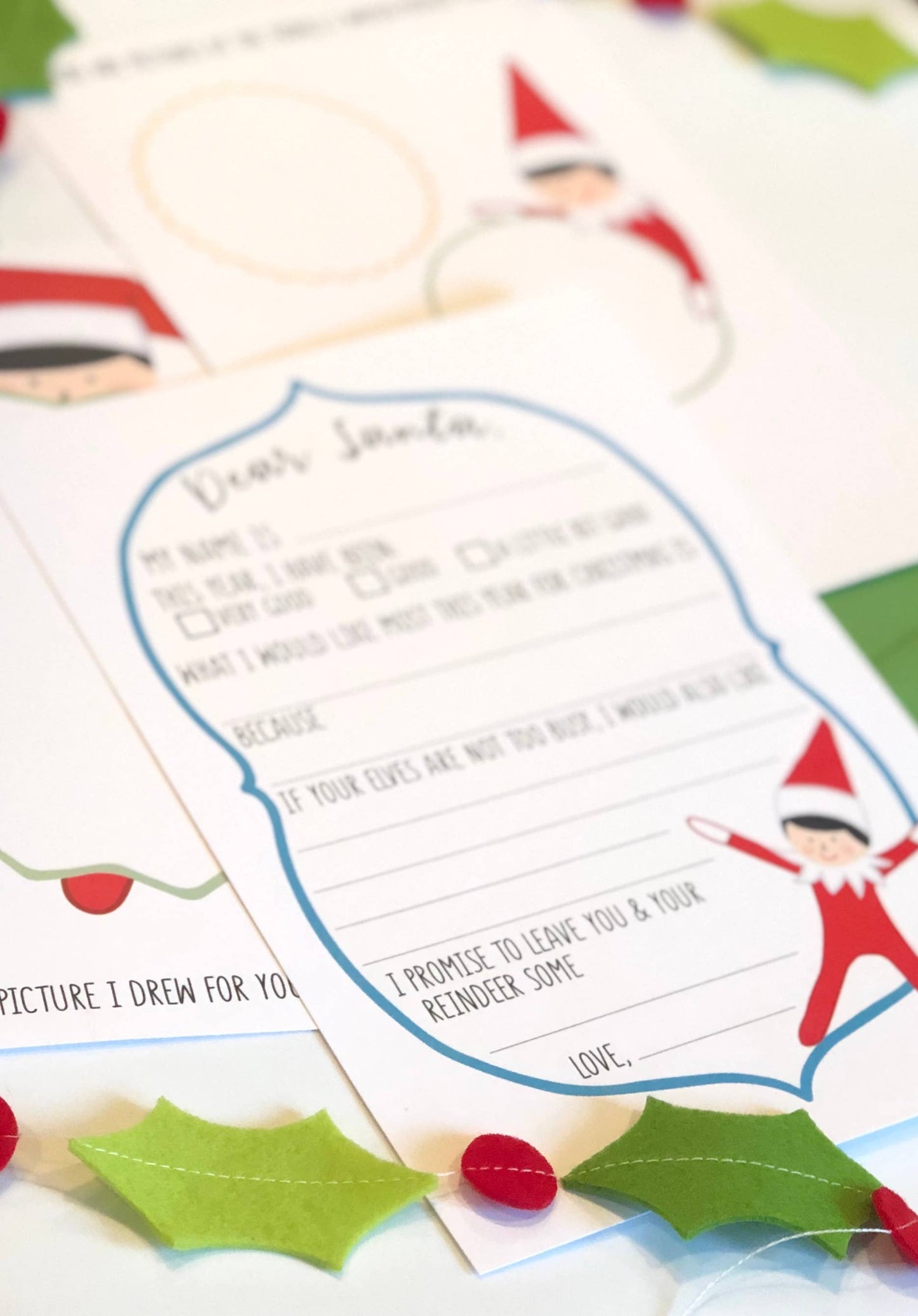 Elf on The Dear Santa Letter Set