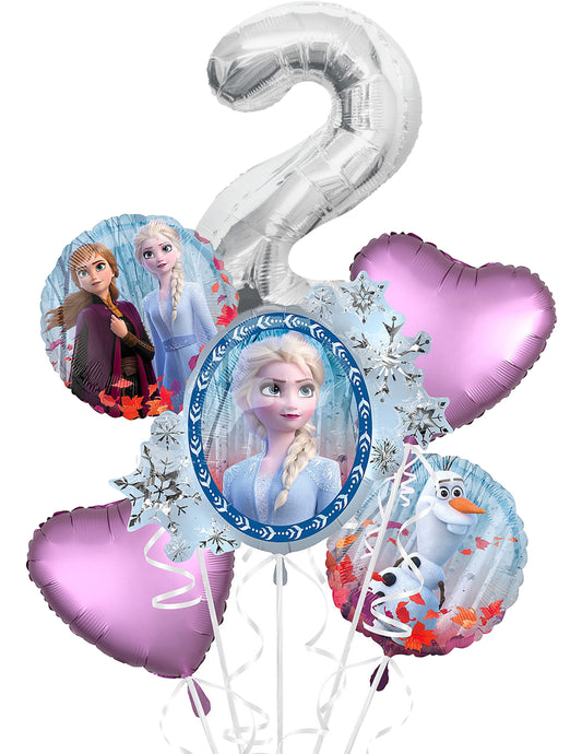 Frozen 2 Big Bouquet W/ Number 6pc.