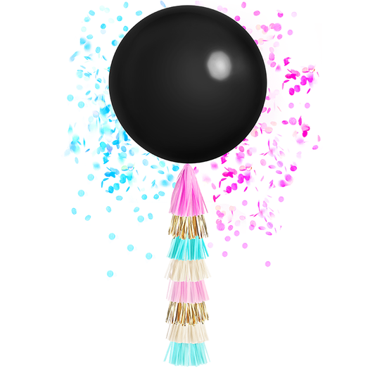 Giant Balloon with DIY Tassels - Gender Reveal