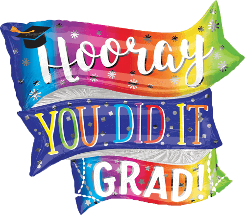 Hooray You Did It Grad 32'' Balloon