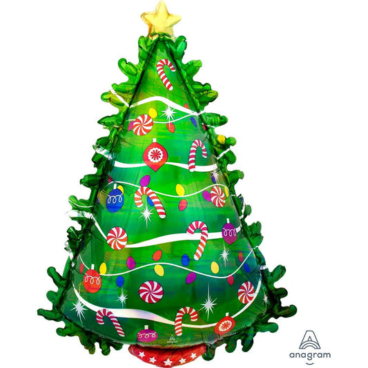 Green Holographic Christmas Tree