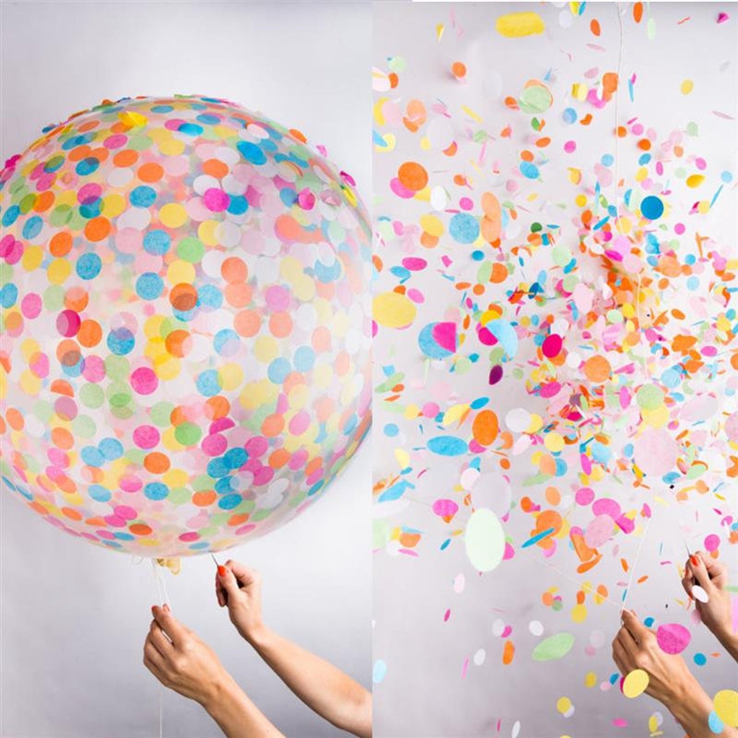 Color Rainbow 36'' Confetti Balloon