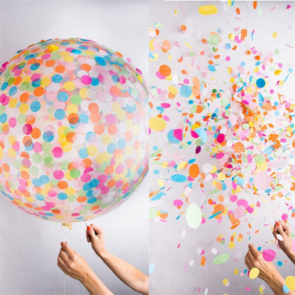 Color Rainbow 36'' Confetti Balloon