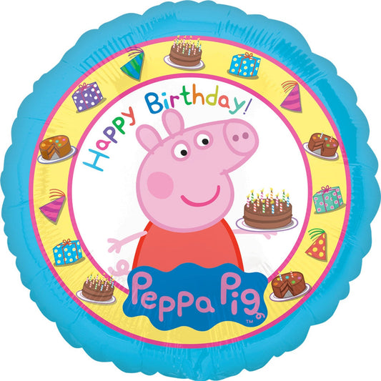 Peppa Pig & Cake 18" Balloon