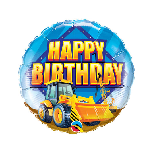 Construction Birthday Balloon